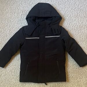 Kids Black Hooded Jacket Andy & Evans 5/6